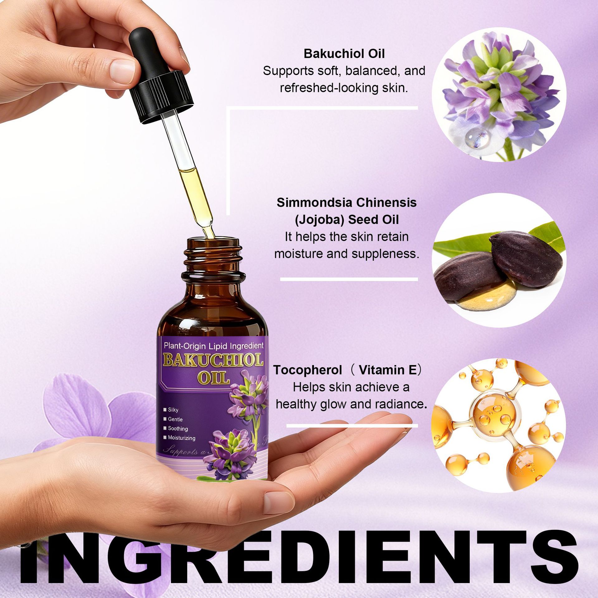 Aceite Facial Antienvejecimien - Bakuchiol Retinol Alternative reseña y precio