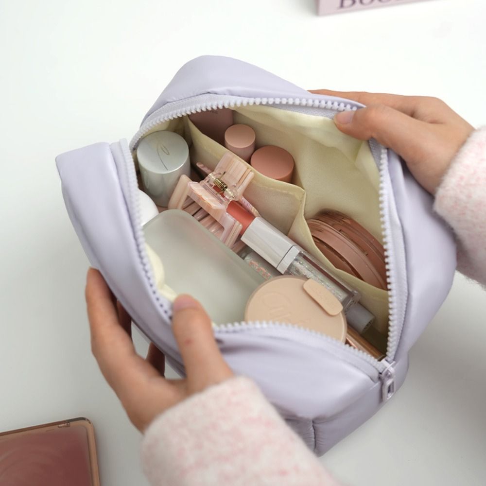 Bolsa de maquillaje hinchada p - Skincare D'Alba reseña y precio