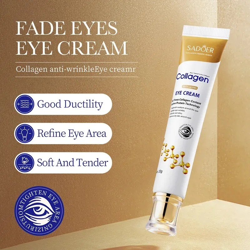 SADOER-Juego de colágeno para  - Caffeine Eye Serum reseña y precio